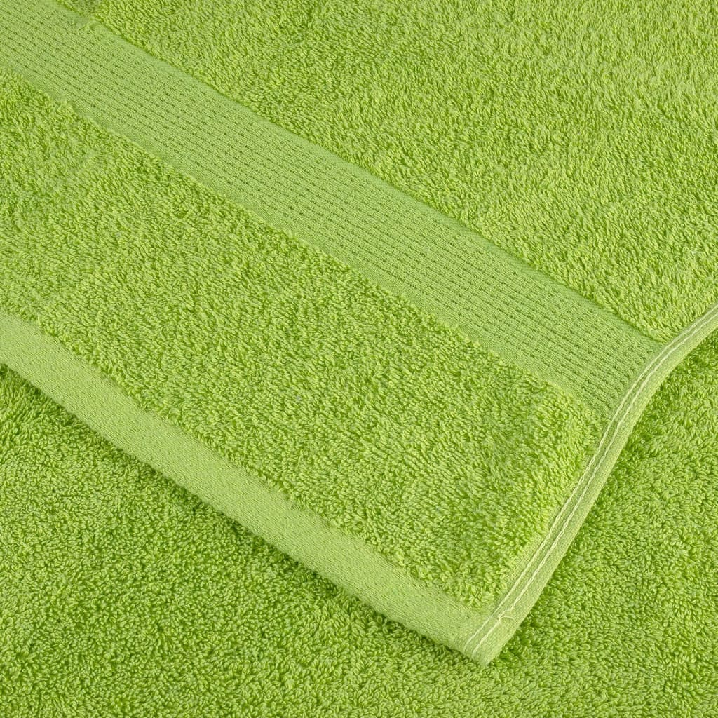 Premium Towels SOLUND 2 pcs Apple Green 100x200 cm 600 gsm