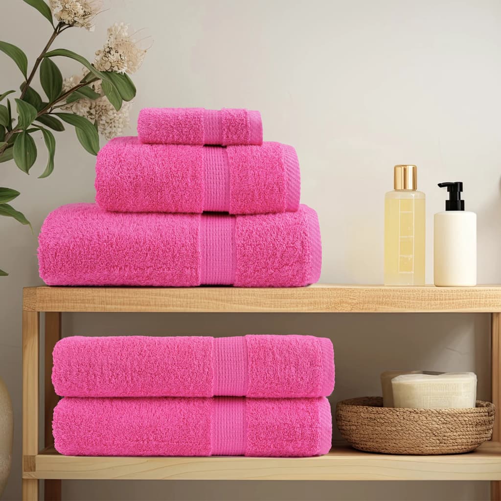 Premium Hand Towels SOLUND 10 pcs Pink 50x100 cm 600 gsm