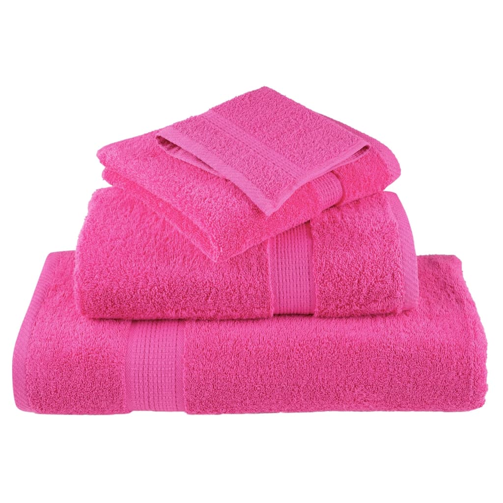 Premium Hand Towels SOLUND 10 pcs Pink 50x100 cm 600 gsm