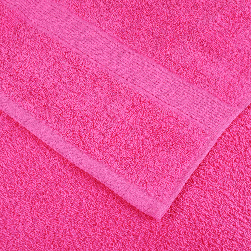 Premium Hand Towels SOLUND 10 pcs Pink 50x100 cm 600 gsm