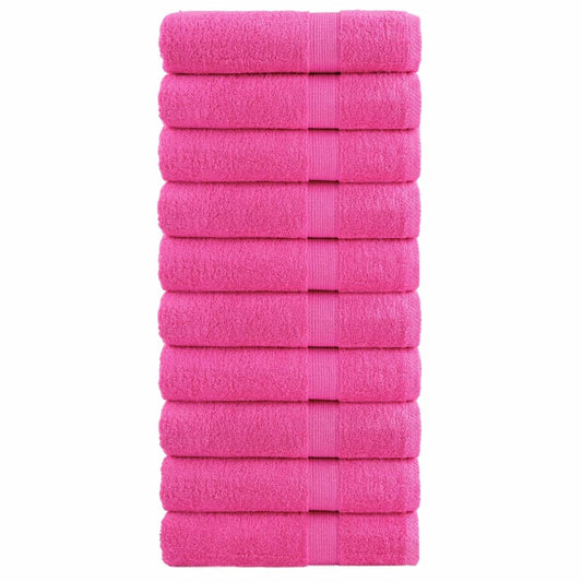 Premium Shower Towels SOLUND 10 pcs Pink 70x140 cm 600 gsm