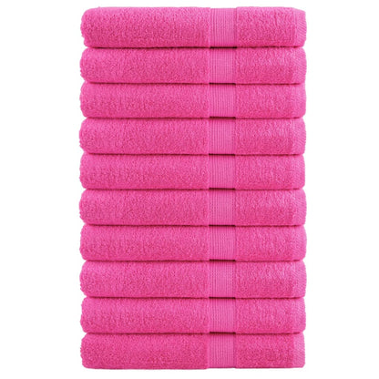 Premium Sauna Towels SOLUND 10 pcs Pink 80x200 cm 600 gsm