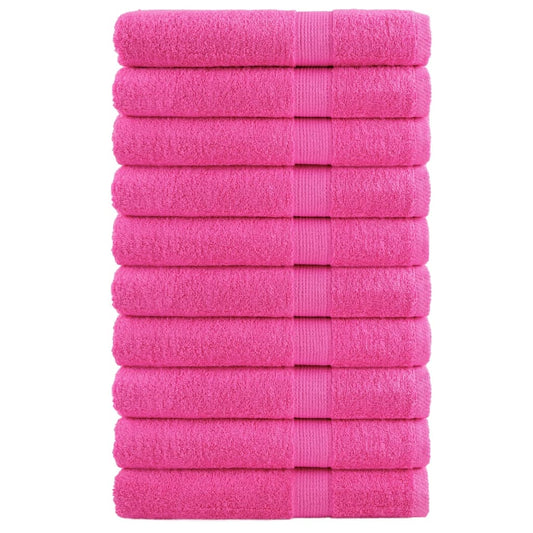 Premium Towels SOLUND 10 pcs Pink 100x200 cm 600 gsm