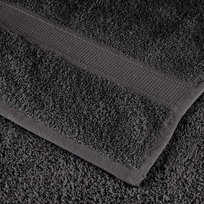 6 Piece Premium Towel Set SOLUND Anthracite 600 gsm