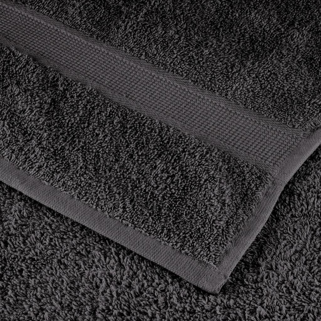 12 Piece Premium Towel Set SOLUND Anthracite 600 gsm