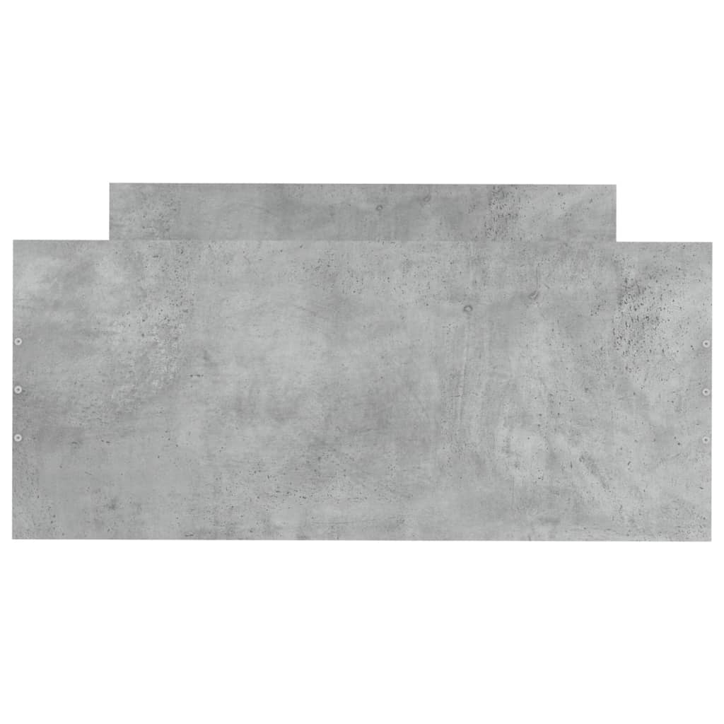Bed Frame without Mattress Concrete Grey 90x200 cm