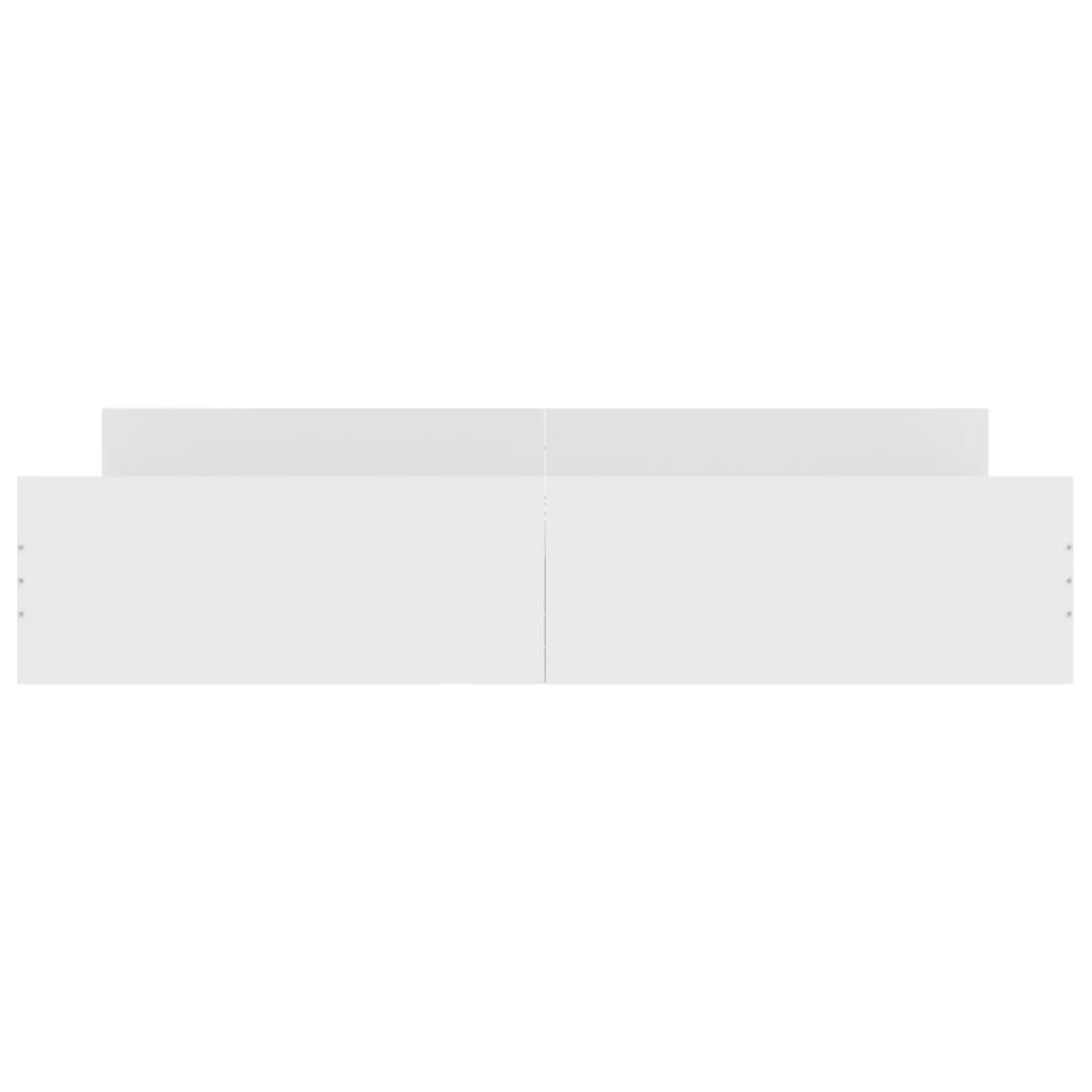 Bed Frame without Mattress White 200x200 cm