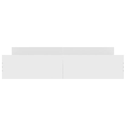 Bed Frame without Mattress White 200x200 cm