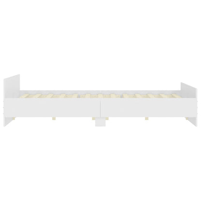 Bed Frame without Mattress White 200x200 cm