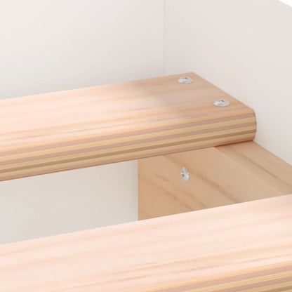 Bed Frame without Mattress White 200x200 cm