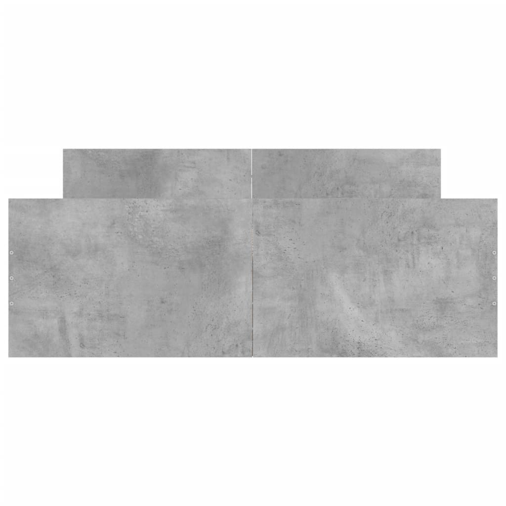 Bed Frame without Mattress Concrete Grey 120x200 cm