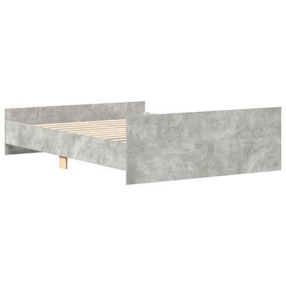 Bed Frame without Mattress Concrete Grey 120x200 cm