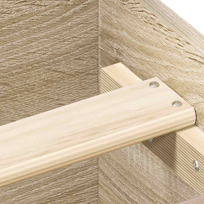 Bed Frame without Mattress Sonoma Oak 160x200 cm