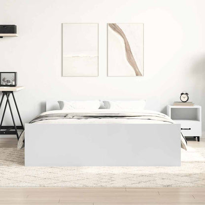 Bed Frame without Mattress White 120x190 cm Small Double