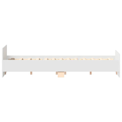 Bed Frame without Mattress White 120x190 cm Small Double
