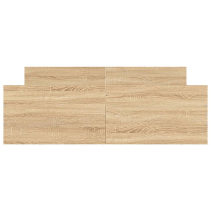 Bed Frame without Mattress Sonoma Oak 140x190 cm