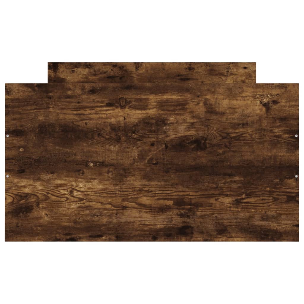 Bed Frame without Mattress Smoked Oak 90x200 cm