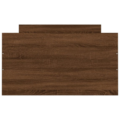Bed Frame without Mattress Brown Oak 90x200 cm