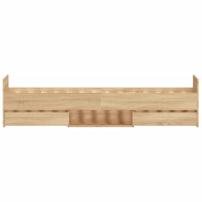 Bed Frame without Mattress Sonoma Oak 90x190 cm Single