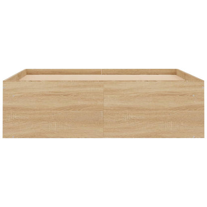 Bed Frame without Mattress Sonoma Oak 120x200 cm