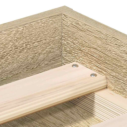 Bed Frame without Mattress Sonoma Oak 120x200 cm