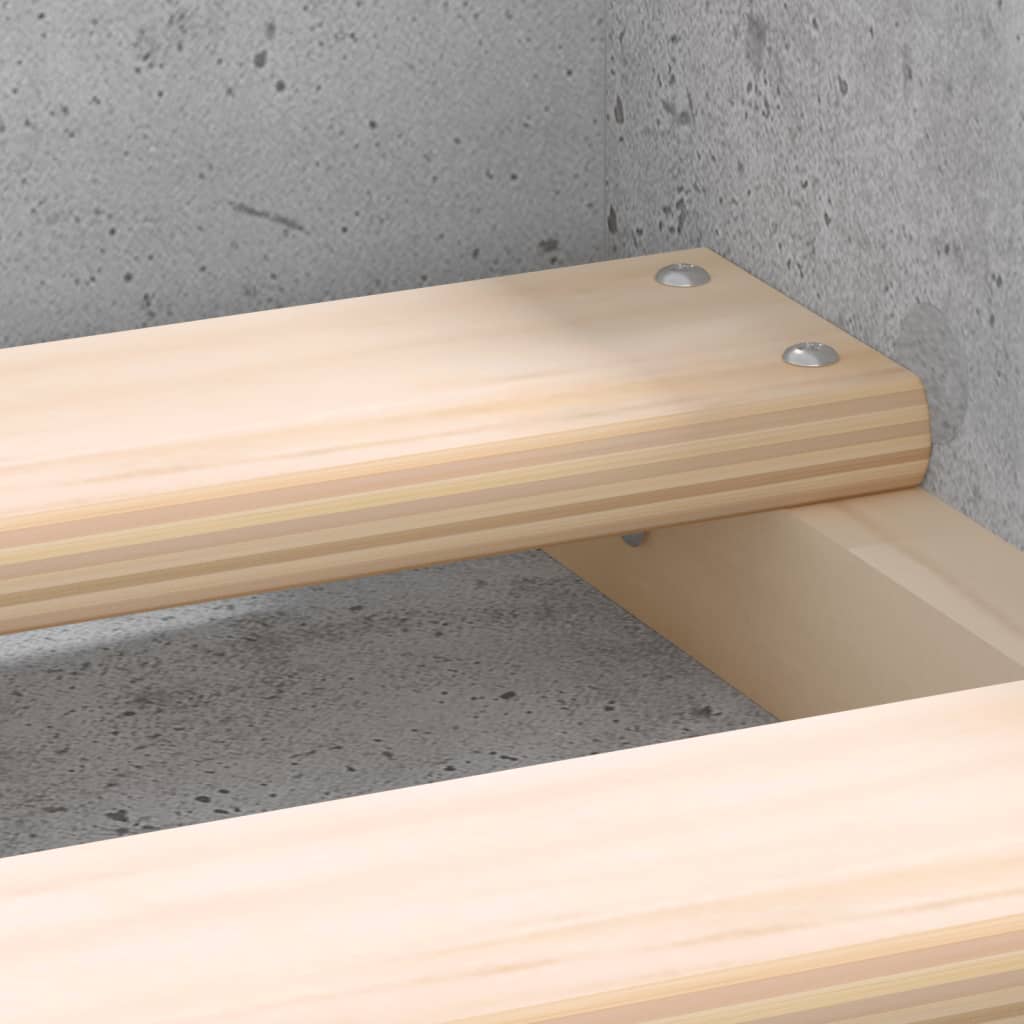 Bed Frame without Mattress Concrete Grey 140x200 cm
