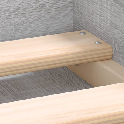 Bed Frame without Mattress Grey Sonoma 160x200 cm