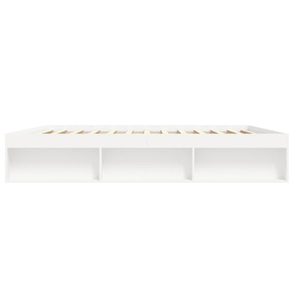 Bed Frame without Mattress White 200x200 cm