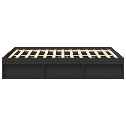 Bed Frame without Mattress Black 120x190 cm Small Double Small Double