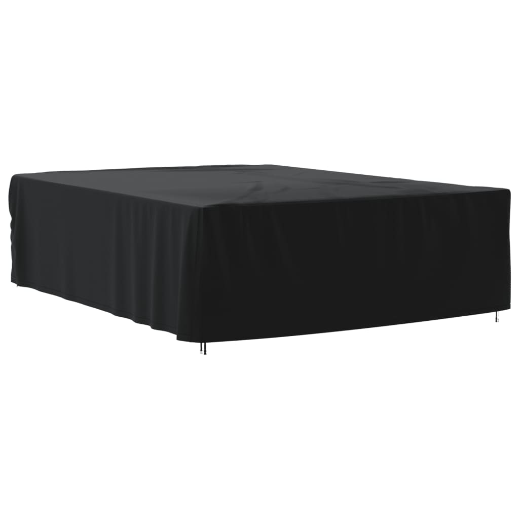 Garden Furniture Cover Black 350x260x90cm 420D Oxford