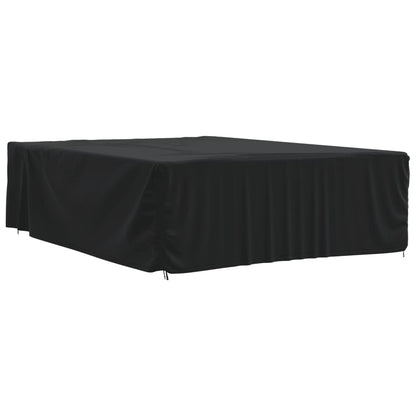 Garden Furniture Cover Black 350x260x90cm 420D Oxford