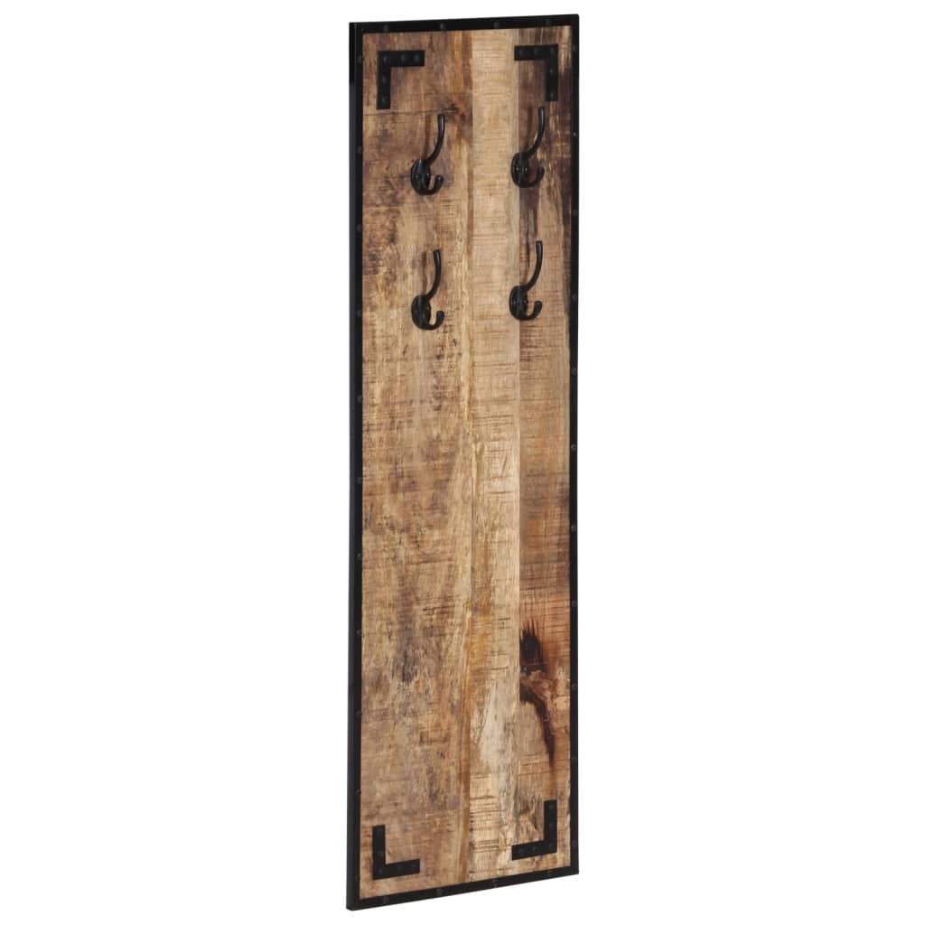 Coat Rack 35x8x110 cm Solid Rough Wood Mango