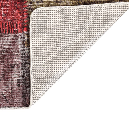 Rug Washable Patchwork Multicolour 120x170 cm Anti Slip