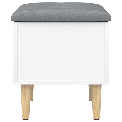 Storage Bench White 42x42x46 cm Engineered Wood