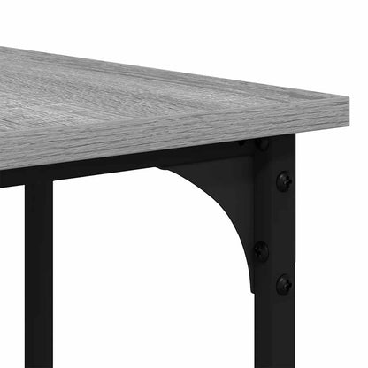 Desk Grey Sonoma 139x139x75 cm Engineered Wood