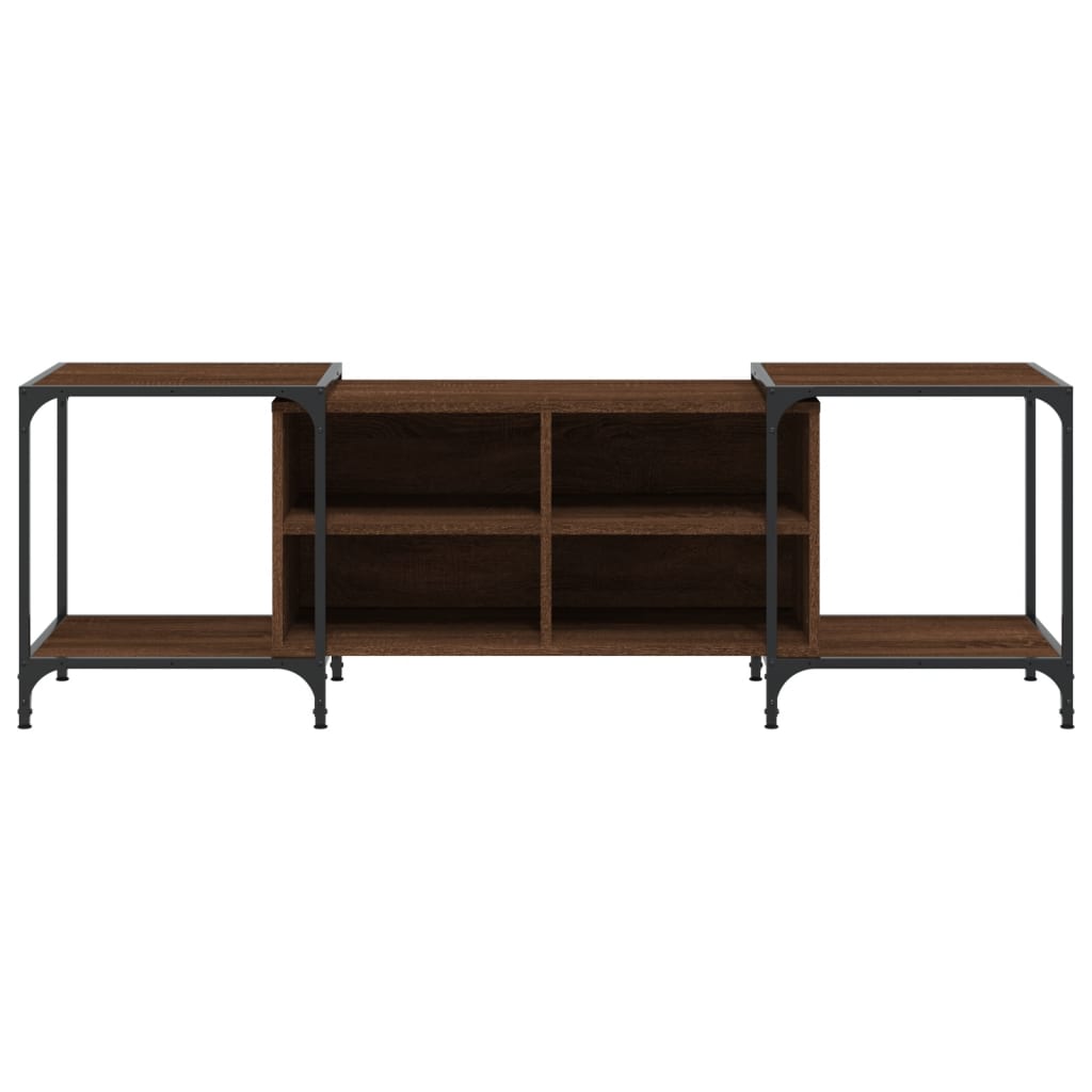 TV Cabinet Brown Oak 153x37x50 cm Engineered Wood