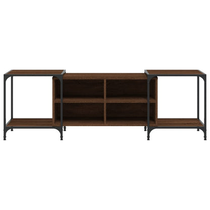 TV Cabinet Brown Oak 153x37x50 cm Engineered Wood