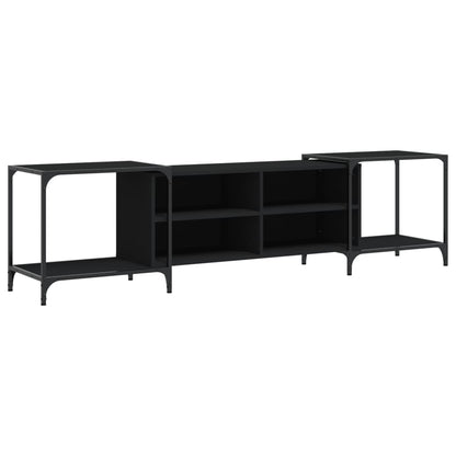 TV Cabinet Black 203x37x50 cm Engineered Wood