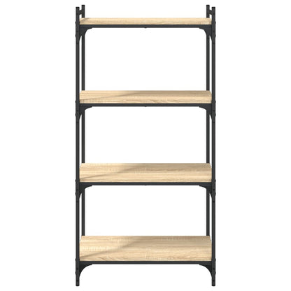 Bookcase 4-Tier Sonoma Oak 60x30x120 cm Engineered Wood