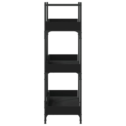 Bookcase 3-Tier Black 100x33x108.5 cm Engineered Wood