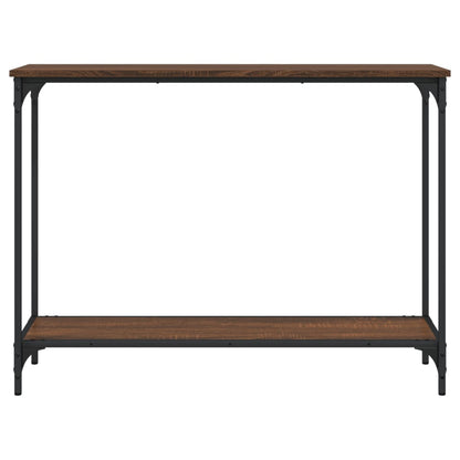 Console Table Brown Oak 101x30.5x75 cm Engineered Wood