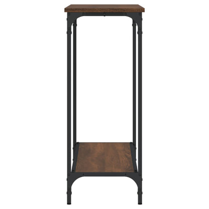 Console Table Brown Oak 101x30.5x75 cm Engineered Wood