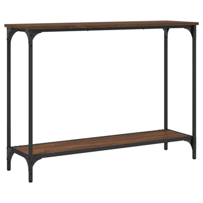 Console Table Brown Oak 101x30.5x75 cm Engineered Wood