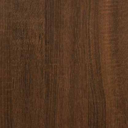 Console Table Brown Oak 75x30.5x75 cm Engineered Wood