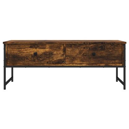 Coffee Table Smoked Oak 101x49x39.5 cm Engineered Wood