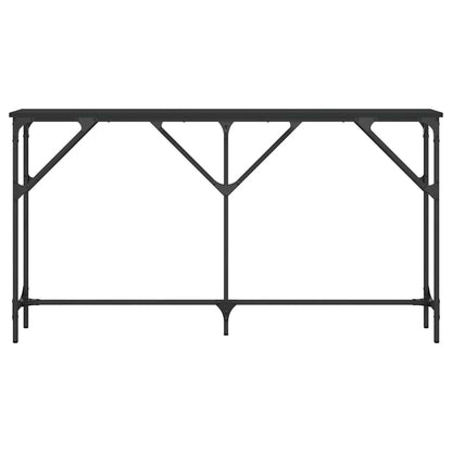 Console Table Black 140x23x75 cm Engineered Wood