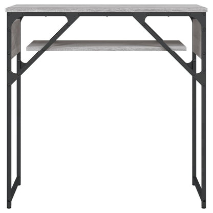 Console Table with Shelf Grey Sonoma 75x30x75cm Engineered Wood