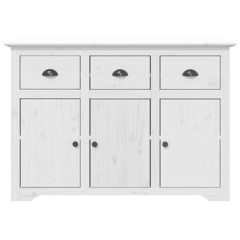 Highborad "BODO" White 115.5x43x200.5 cm Solid Wood Pine