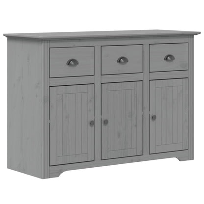 Highborad "BODO" Grey 115.5x43x200.5 cm Solid Wood Pine