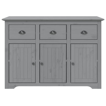 Highborad "BODO" Grey 115.5x43x200.5 cm Solid Wood Pine